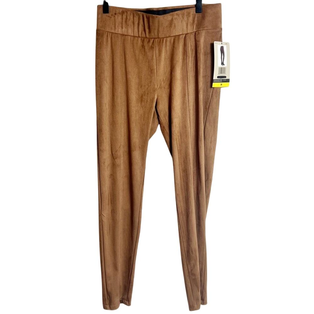 Seven7 High Ride Pull-On Faux Suede Leggings Women Size Medium Brand New
